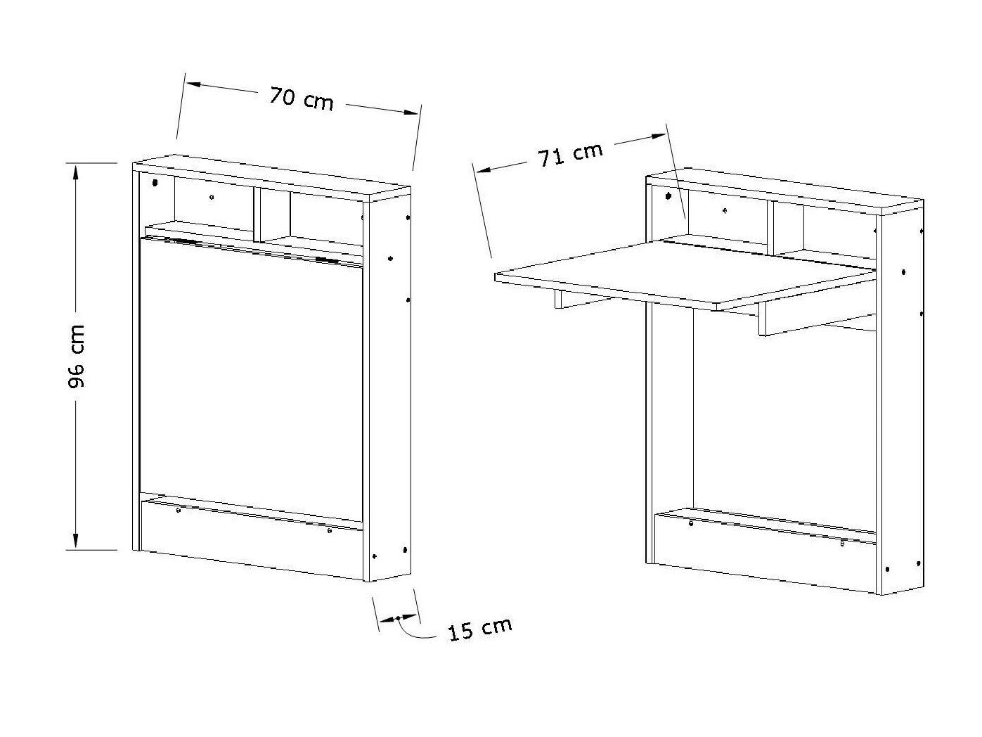 Masă pliabilă Bracked - Patara 3247271