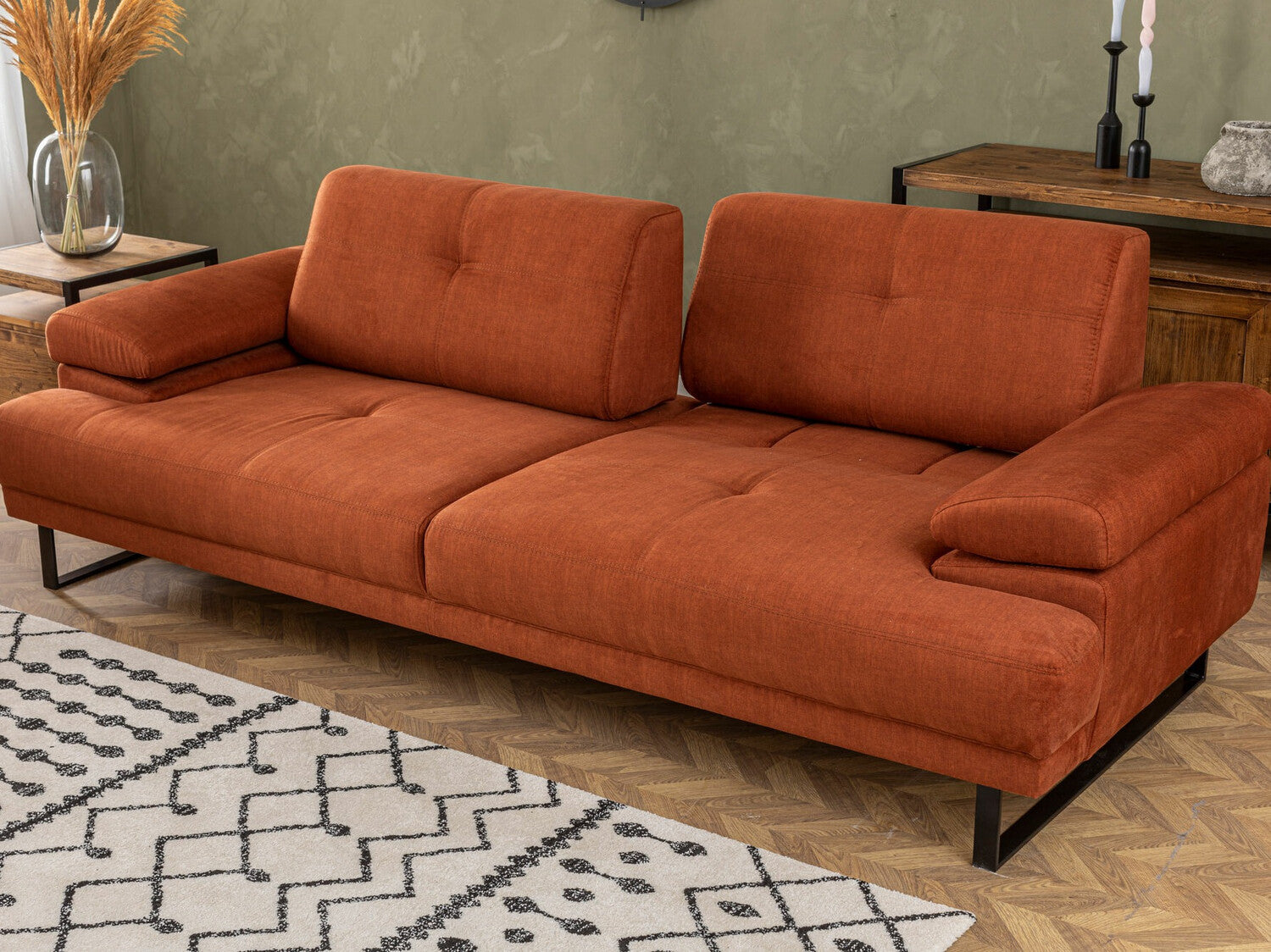 Canapea extensibilă Mustang - Orange 3248986