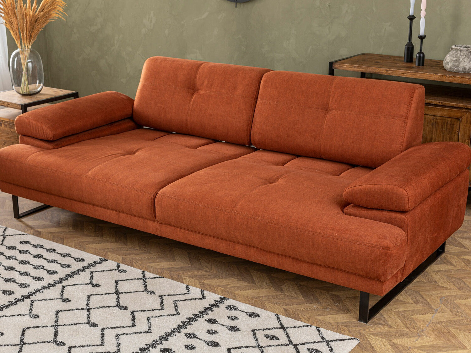 Canapea extensibilă Mustang - Orange 3248987