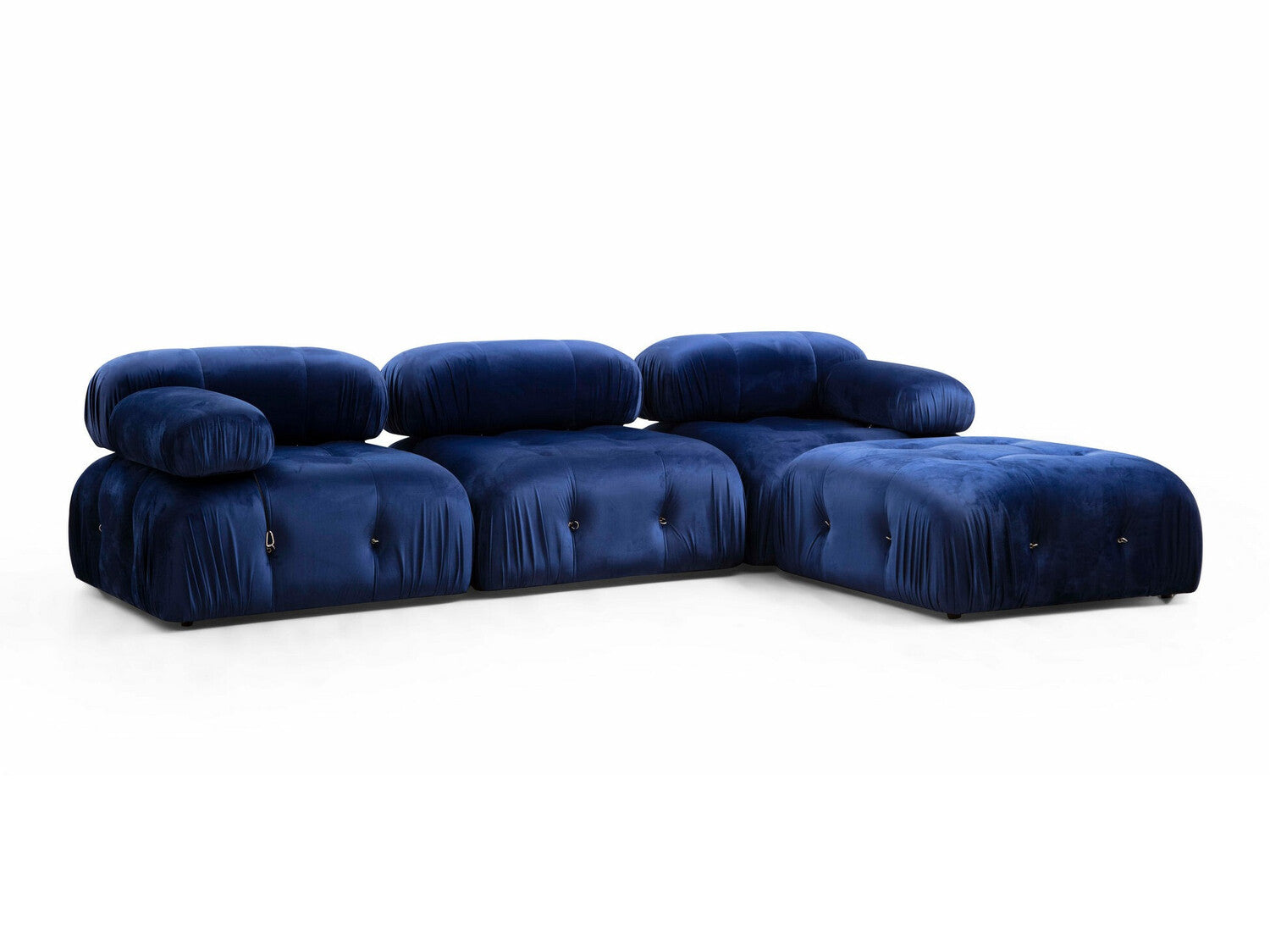 Canapea de colț Bubble Velvet Blue L1-O1-1R-PUF 3249301