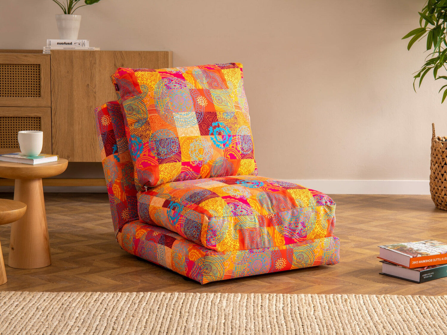 Fotoliu extensibil Taida 1 - Seater - Patchwork 3252542