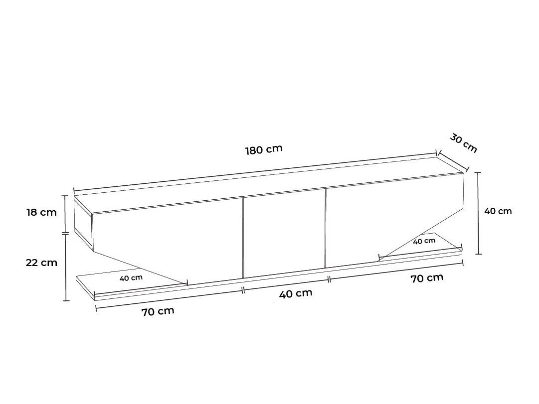 Comodă TV Diamond 3256871