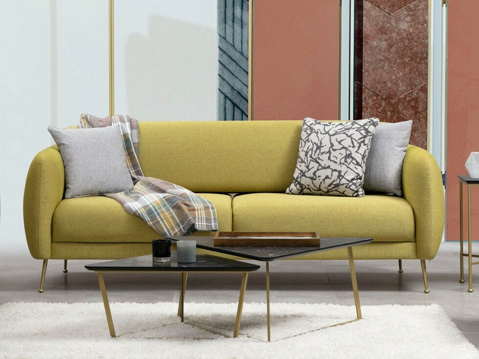 Canapea extensibilă Sevilla 3 Seater - Yellow 3257940