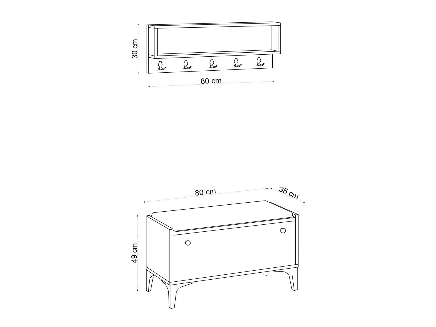 Comodă pentru pantofi Lena 3260037