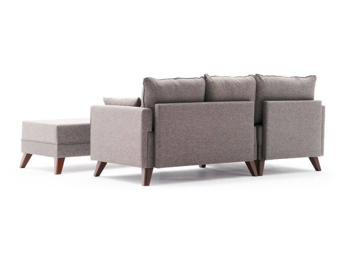 Canapea extensibilă de colț Bella Mini Corner Sofa Left - Brown 3263229