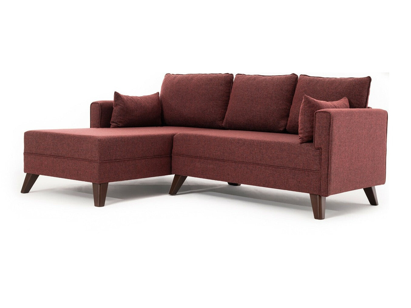 Canapea extensibilă de colț Bella Corner Sofa Left 2 - Claret Red 3263288