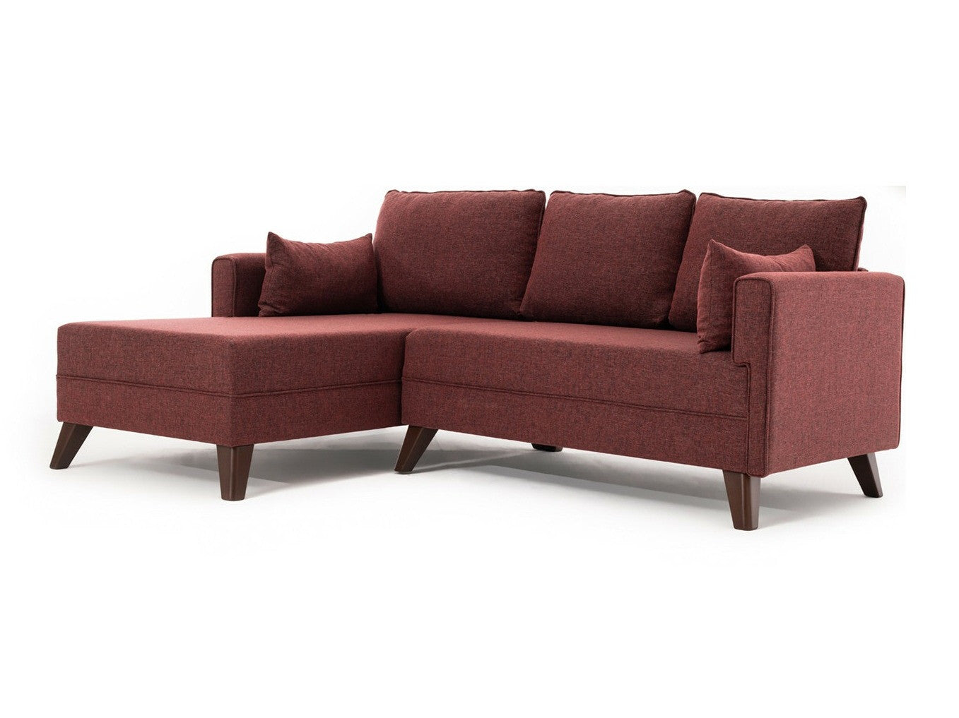 Canapea extensibilă de colț Bella Corner Sofa Right 2 - Claret Red 3263294