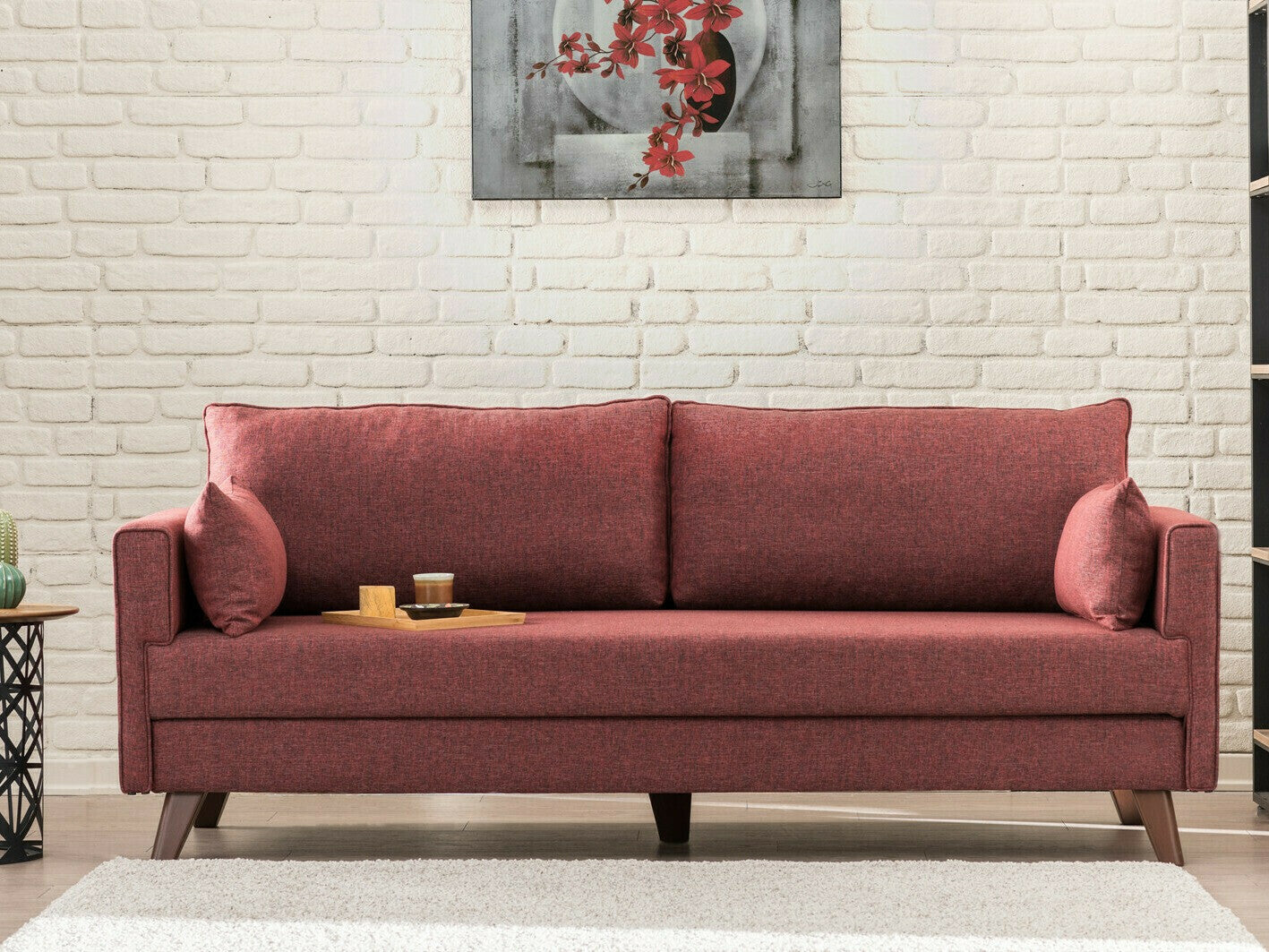 Canapea extensibilă Bella Sofa Bed - Claret Red 3265749