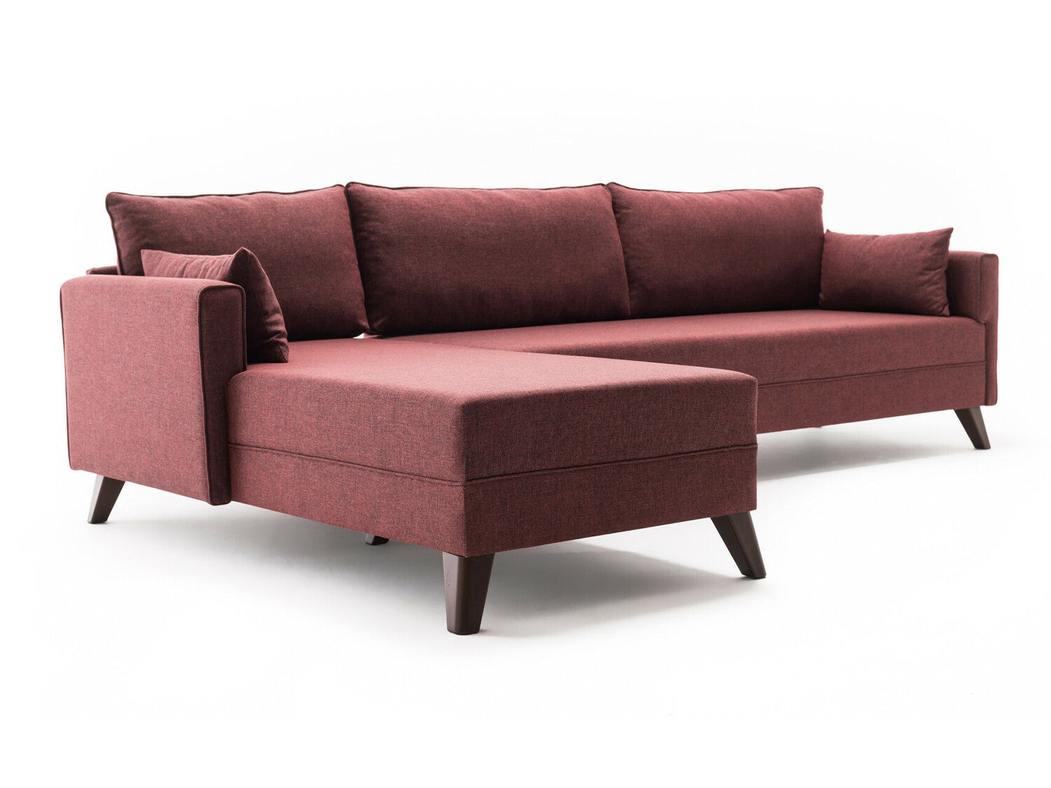 Canapea de colț Bella Corner Sofa Left 1 - Claret Red 3266553