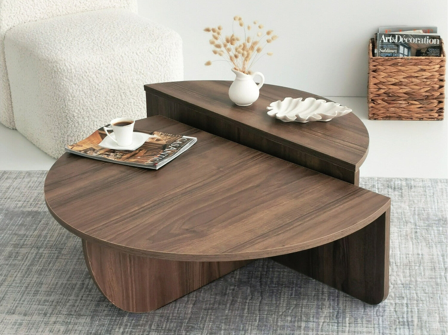 Măsuţă de cafea Podium - Walnut 3266601