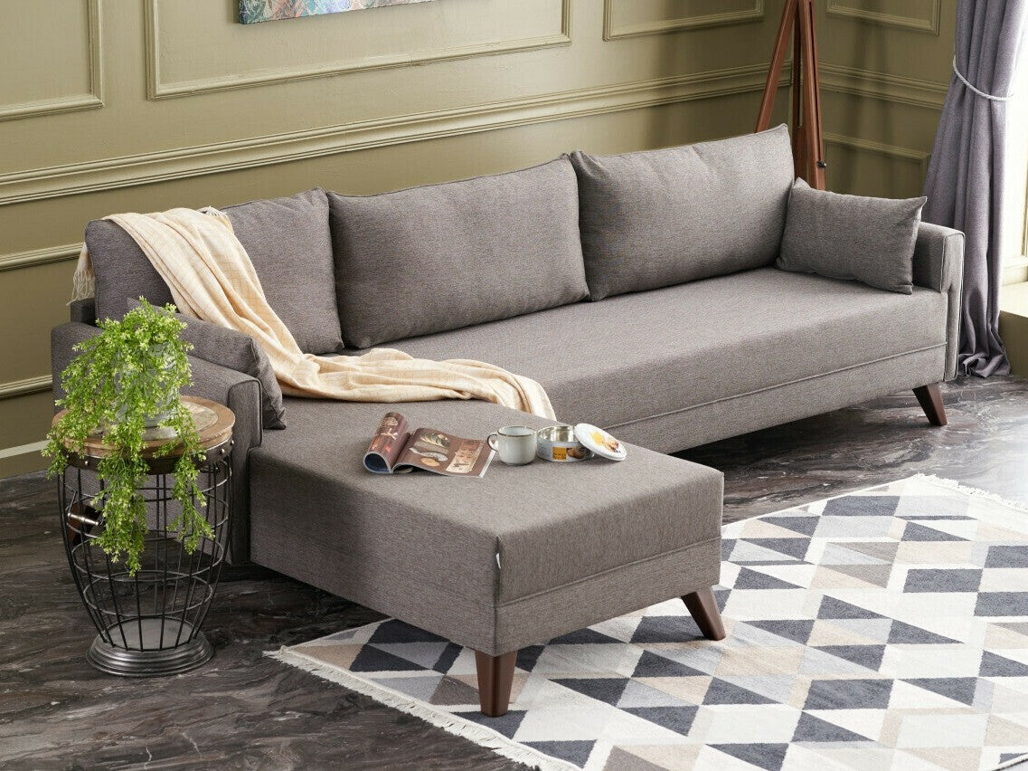 Canapea de colț Bella Corner Sofa Left - Brown 3266755