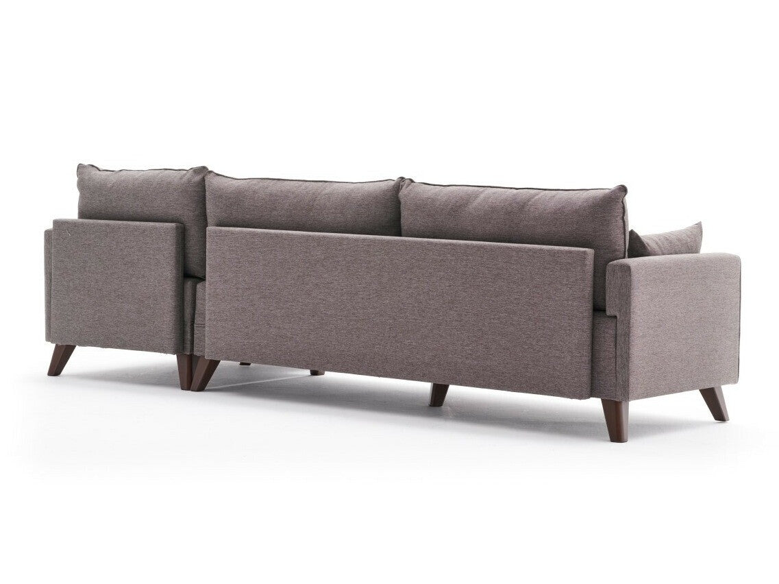 Canapea de colț Bella Corner Sofa Right - Brown 3266787