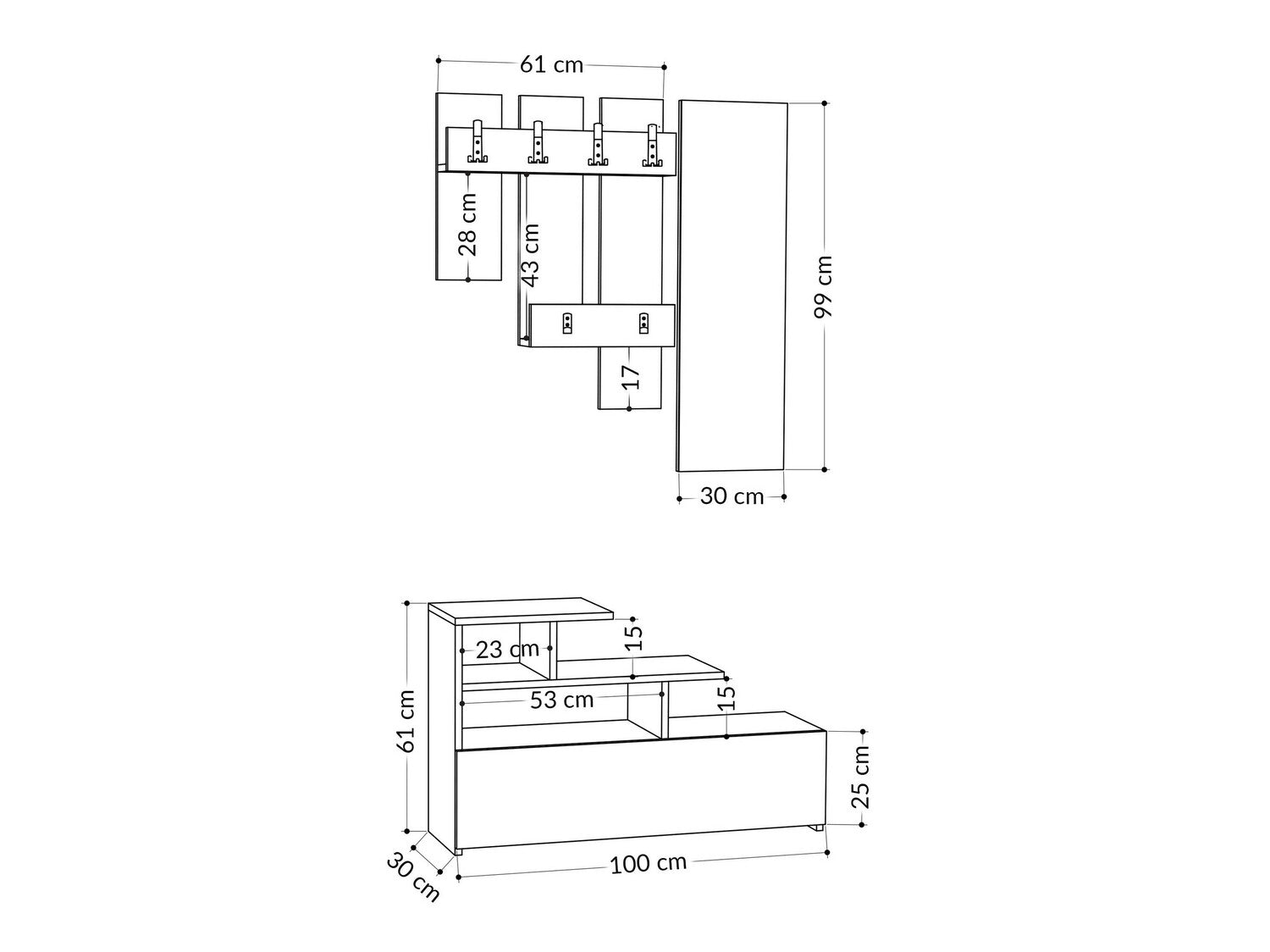 Cuier Vesty - Oak, Oak 3270653