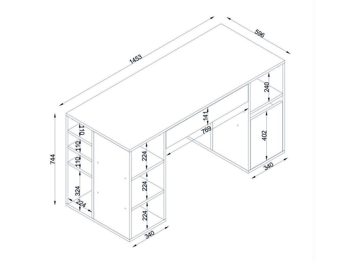 Birou Diamond - White 3299990