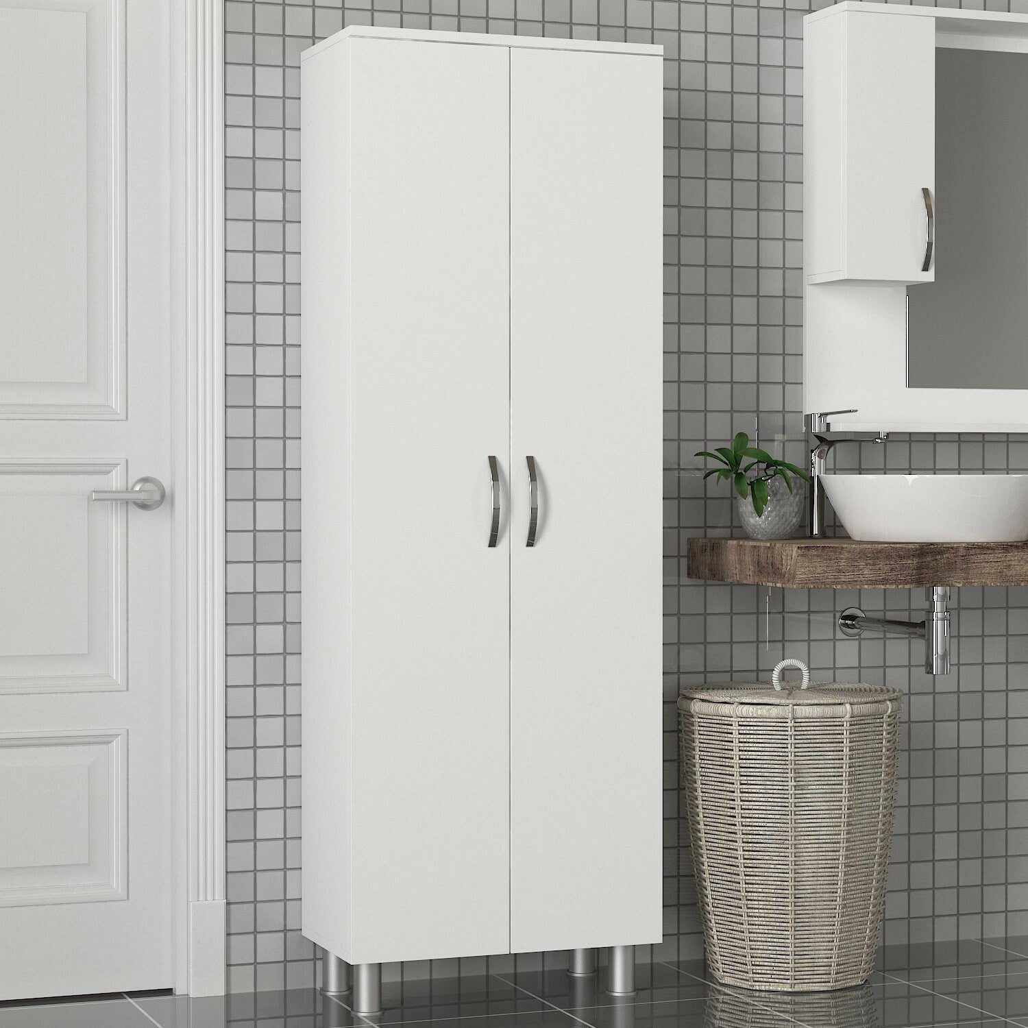 Cabinet de baie Arizona 2 Kapak - White 3300636