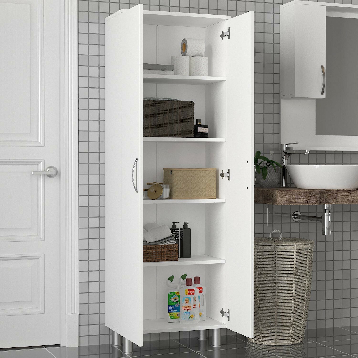 Cabinet de baie Arizona 2 Kapak - White 3300637