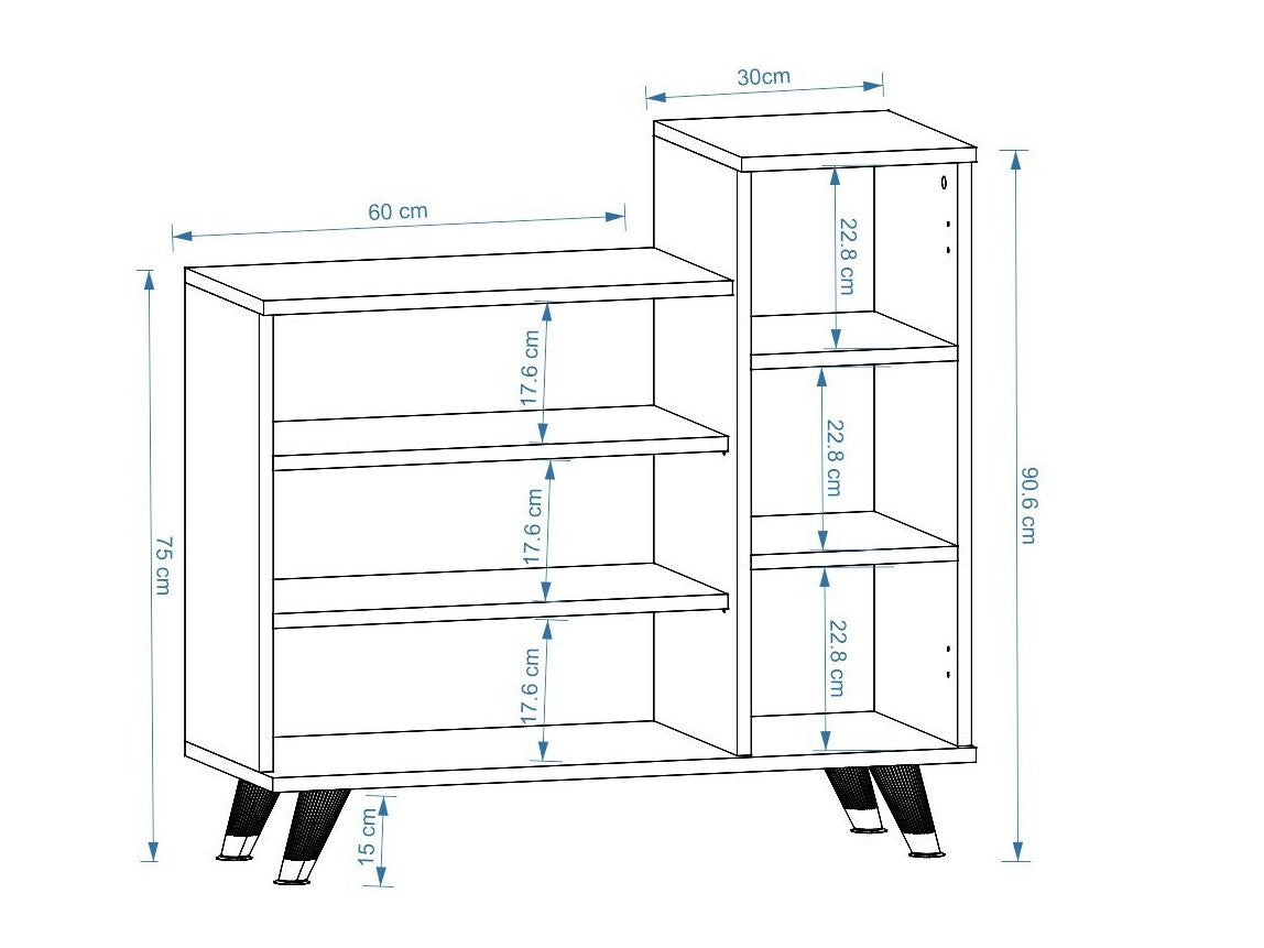 Comodă pentru pantofi Asimo - Sapphire Oak, White 3313415