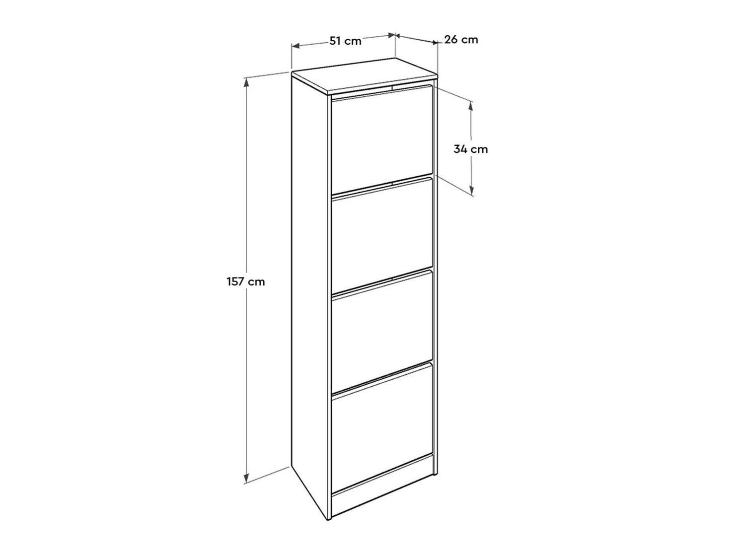 Comodă pentru pantofi SHC-340-BB-1 3313722