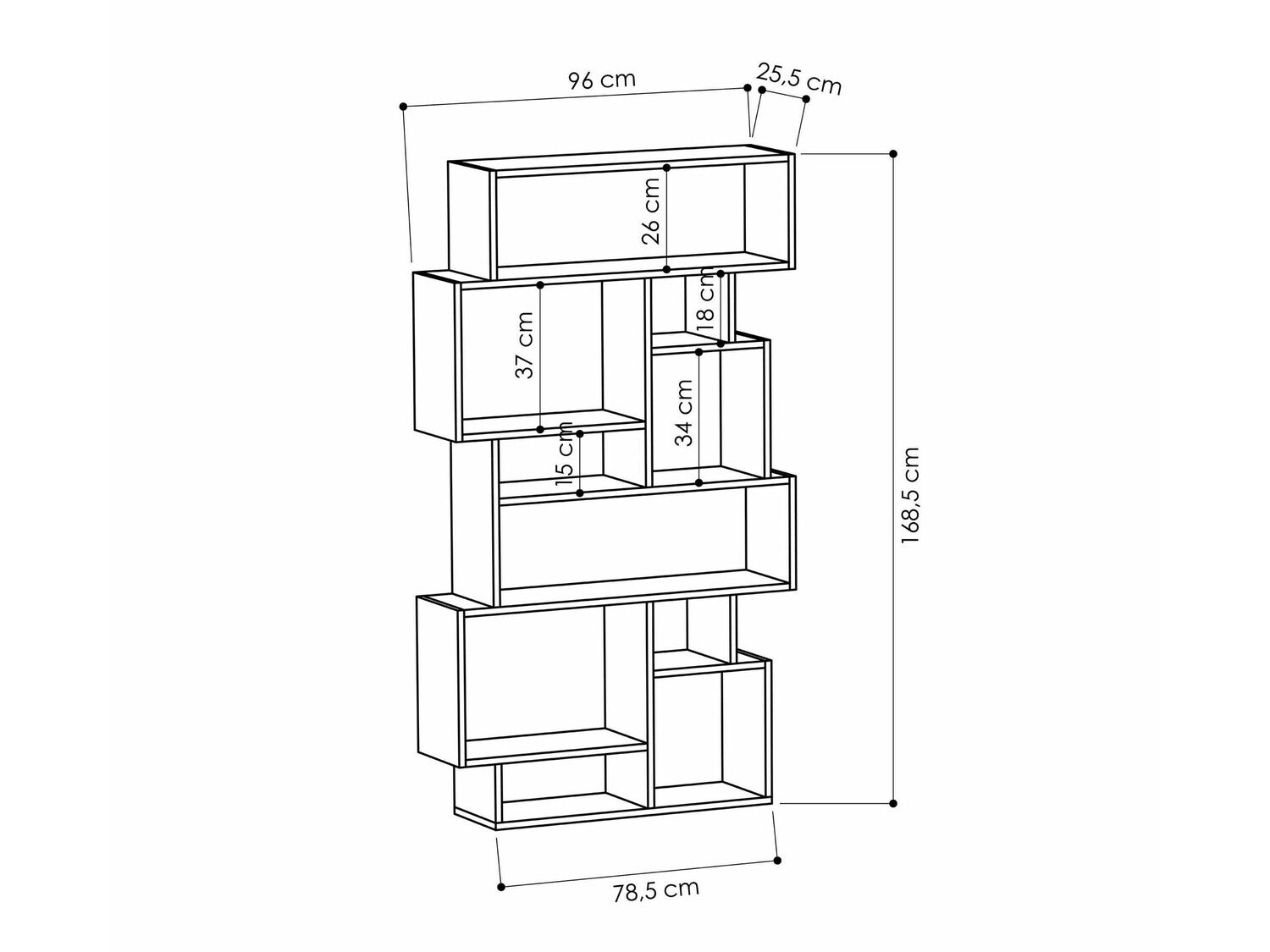 Raft Karmato - Sonoma Oak 3315545