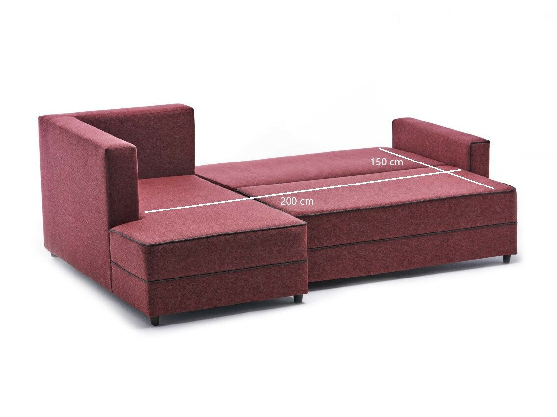 Canapea extensibilă de colț Ece Left - Claret Red 3331340