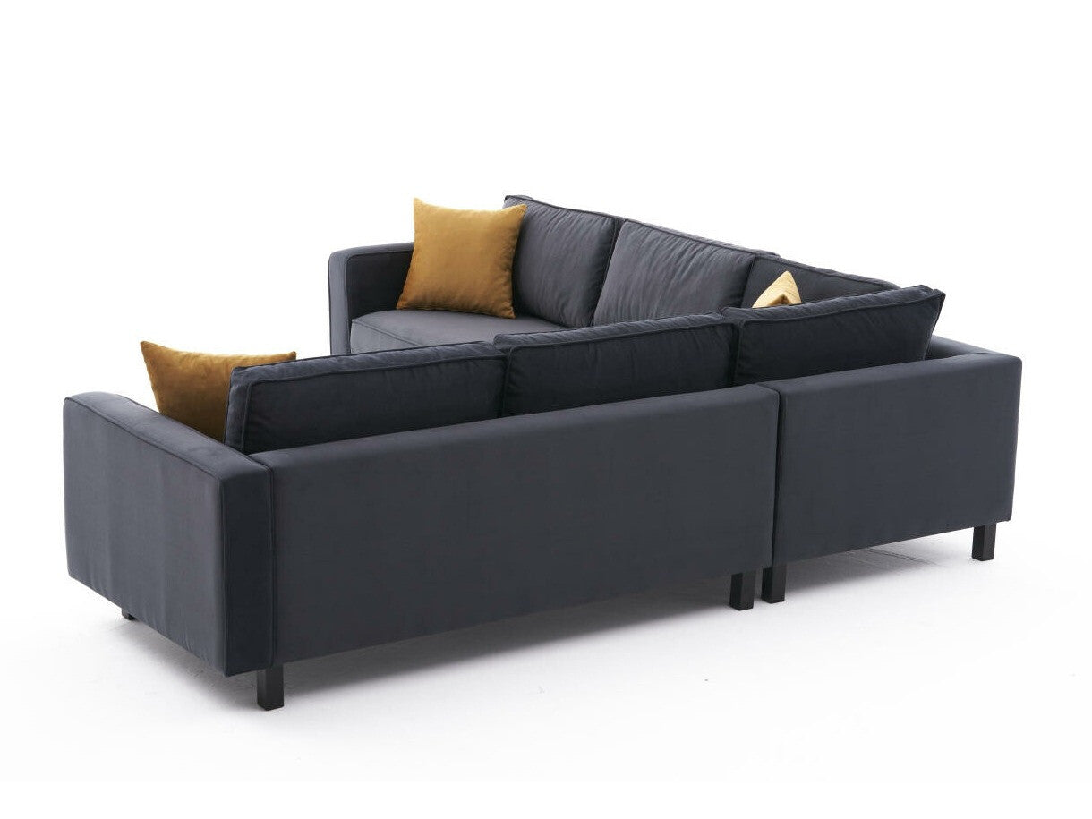 Canapea de colț Kale Velvet - Anthracite 3334967