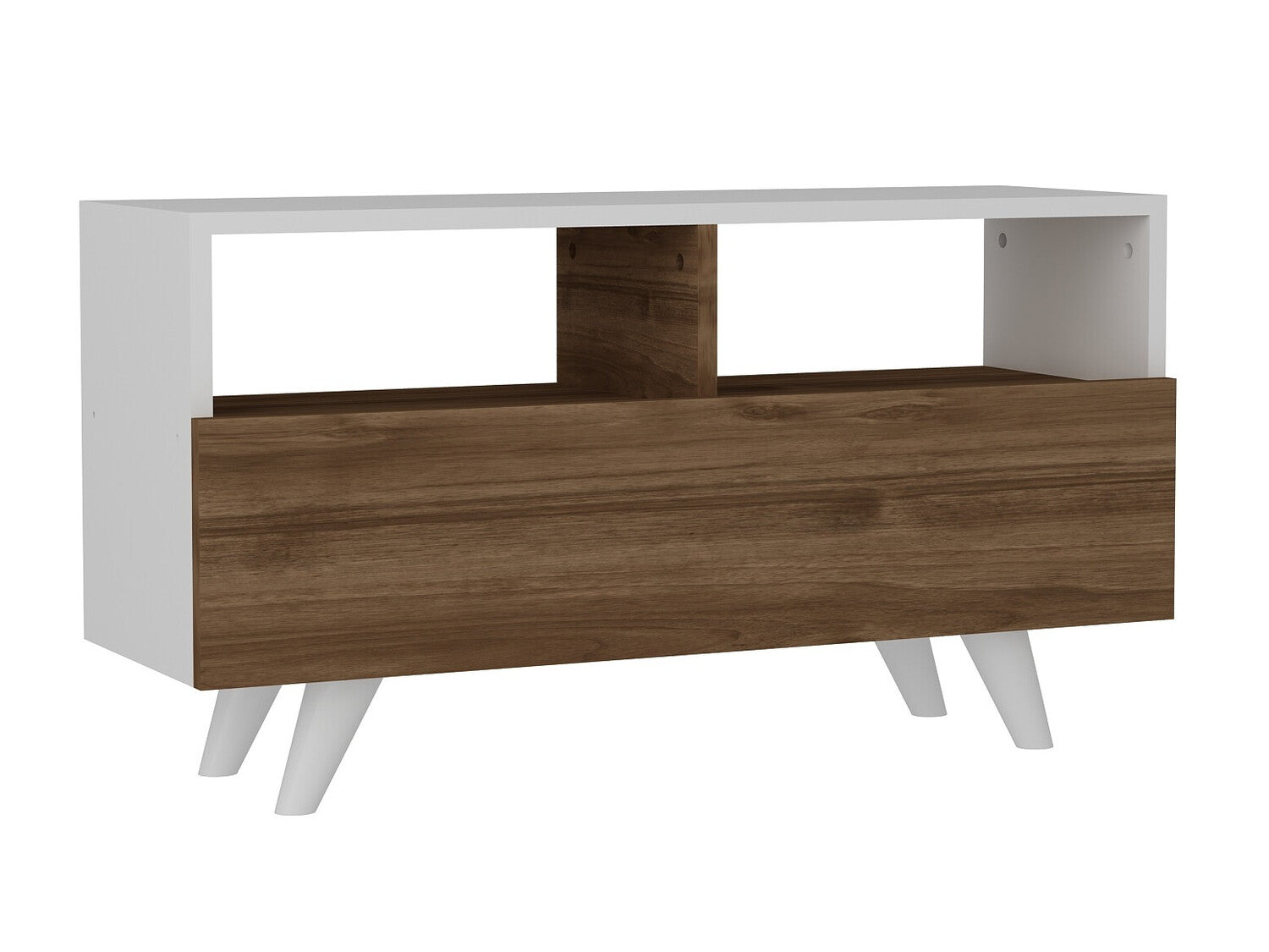 Comodă TV Novella K3 - White, Walnut 3404082