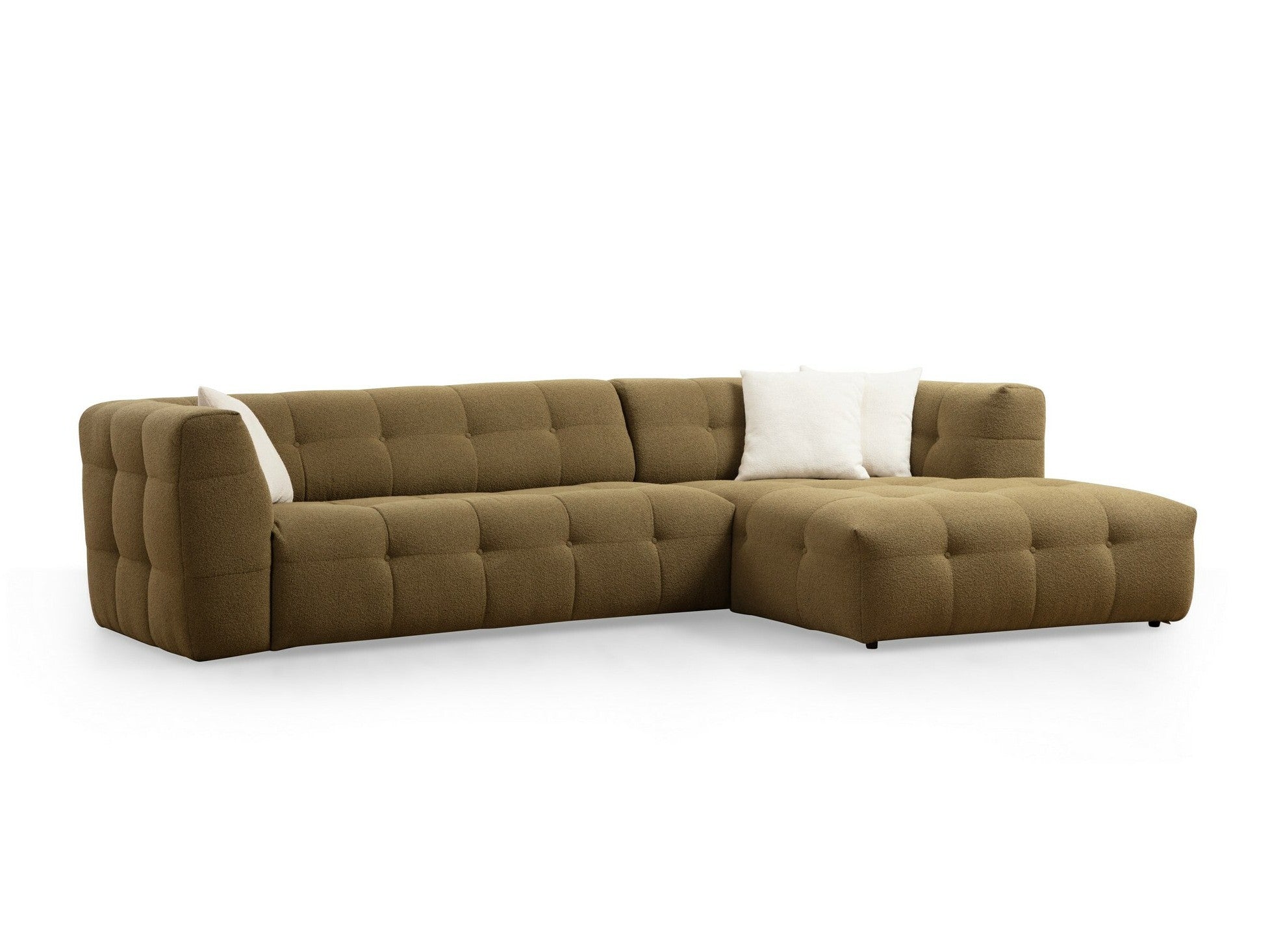 Canapea de colț Cady 3 Seater Right - Khaki 3423934