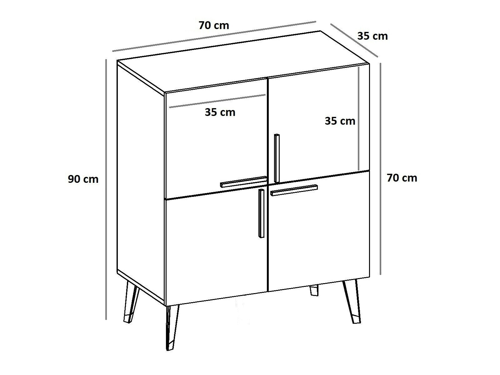 Consolă Makro - Sapphire Oak 3437883