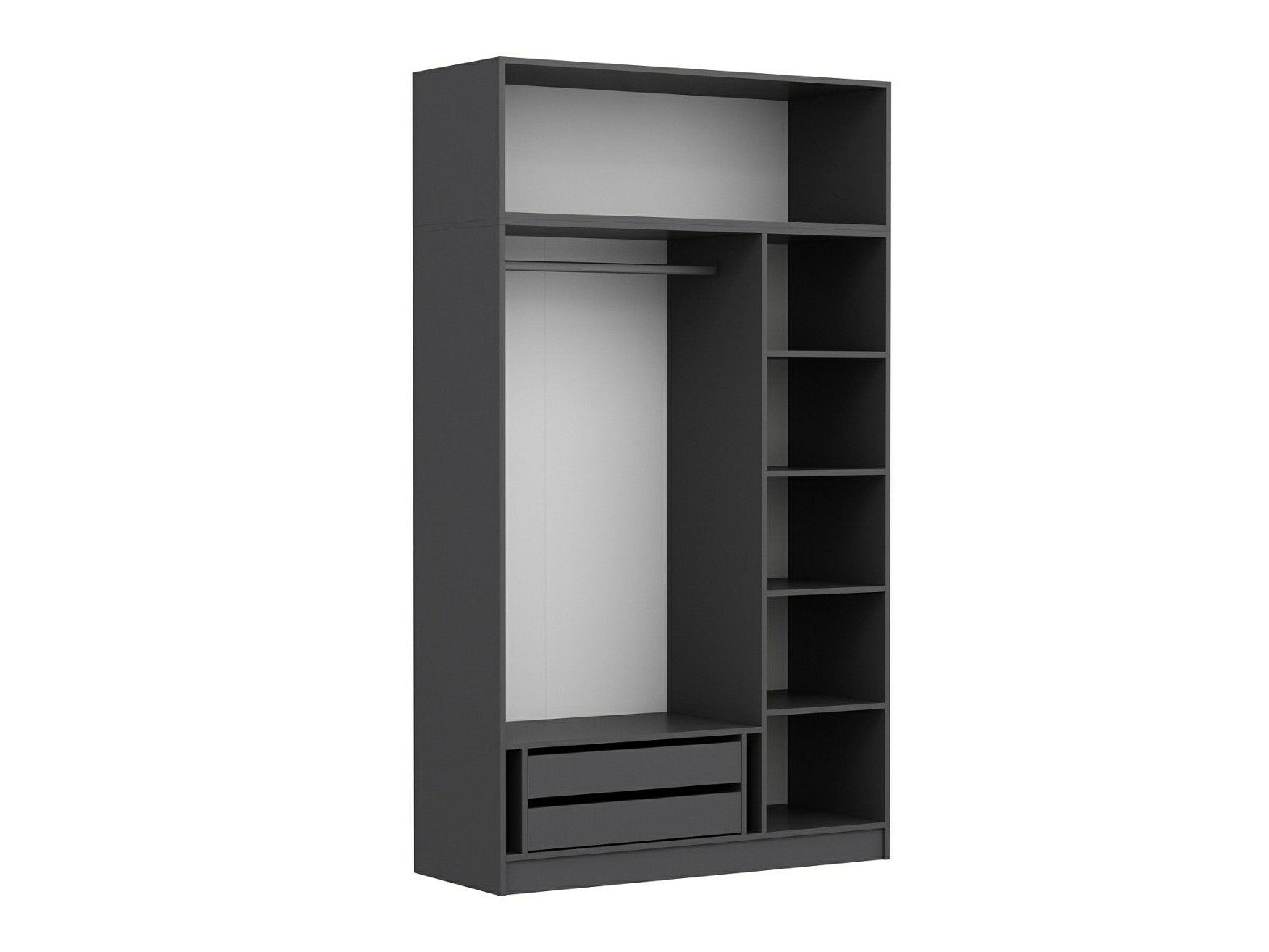 Dulap Minar 3 Kapak 2 Çekmece 235 - Dore, Anthracite 3440130