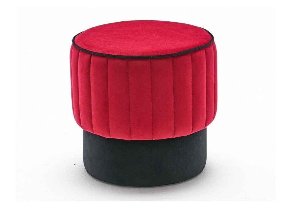 Taburet tapițat Rose Puf - Red 3475647