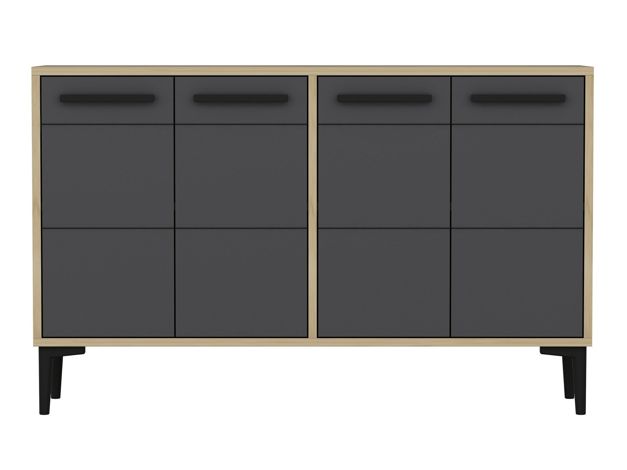 Cabinet Stria - Sapphire Oak, Anthracite Stejar + Antracit