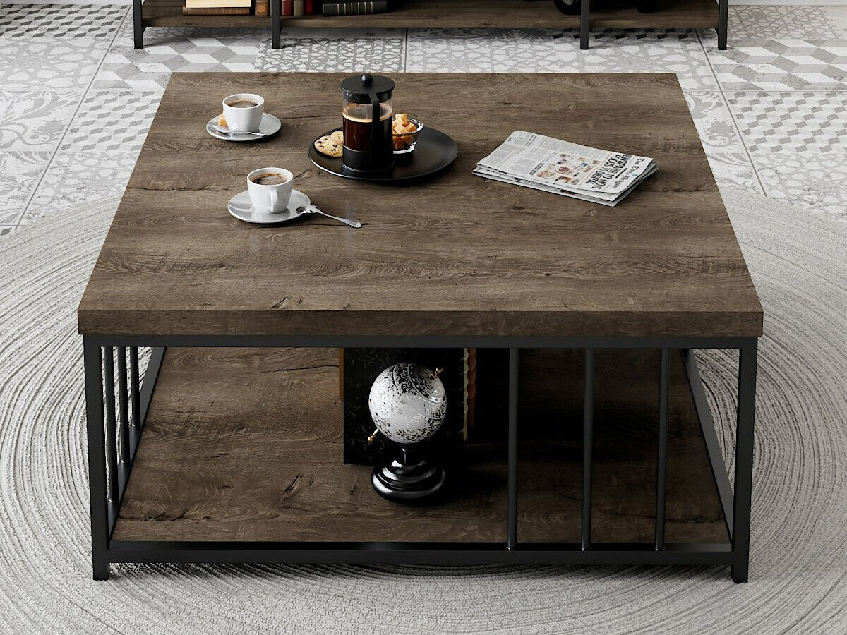 Măsuţă de cafea Zenn - Walnut, Black 3501876