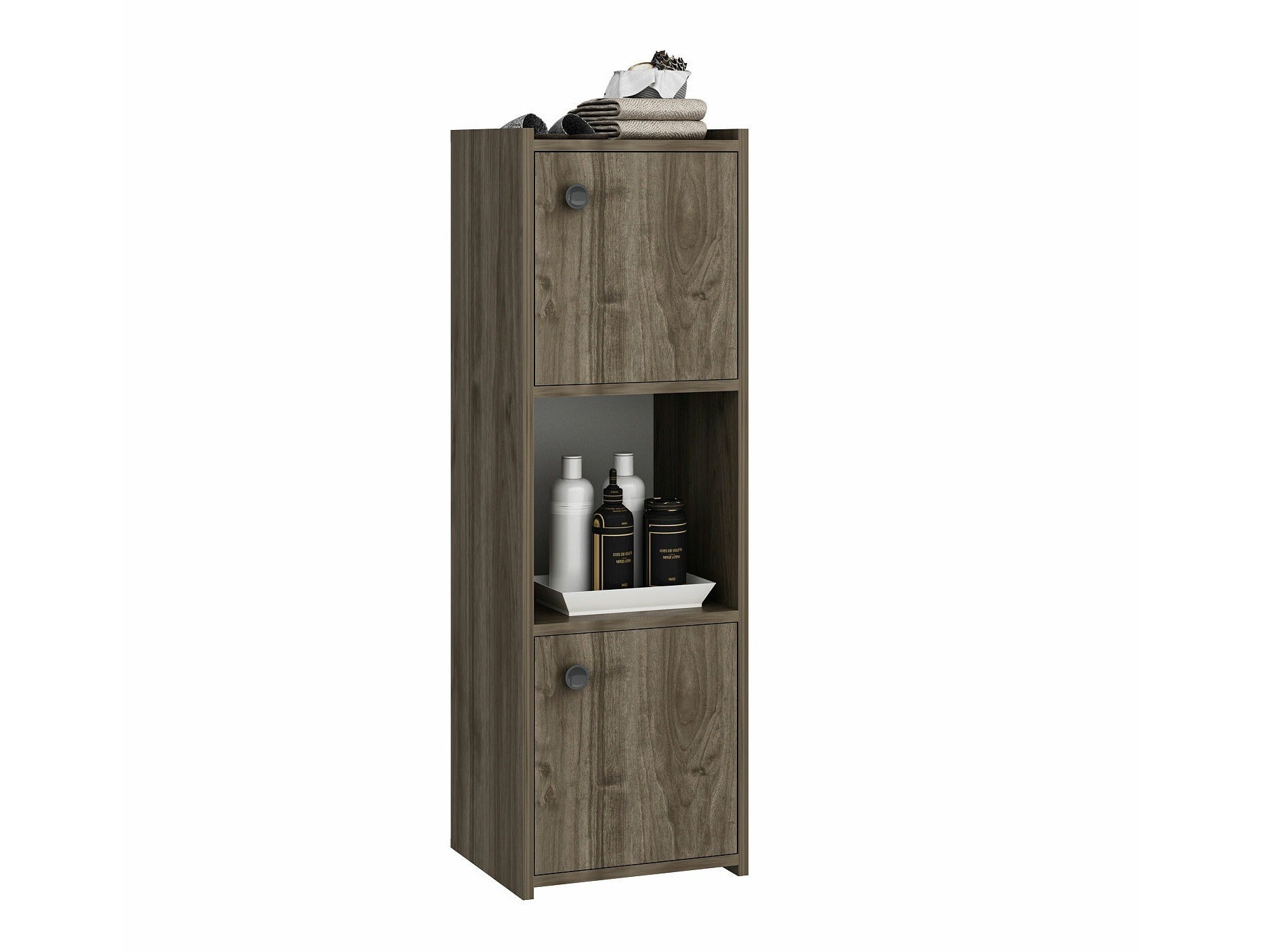 Cabinet de baie neancorat Teo - Walnut Nuc