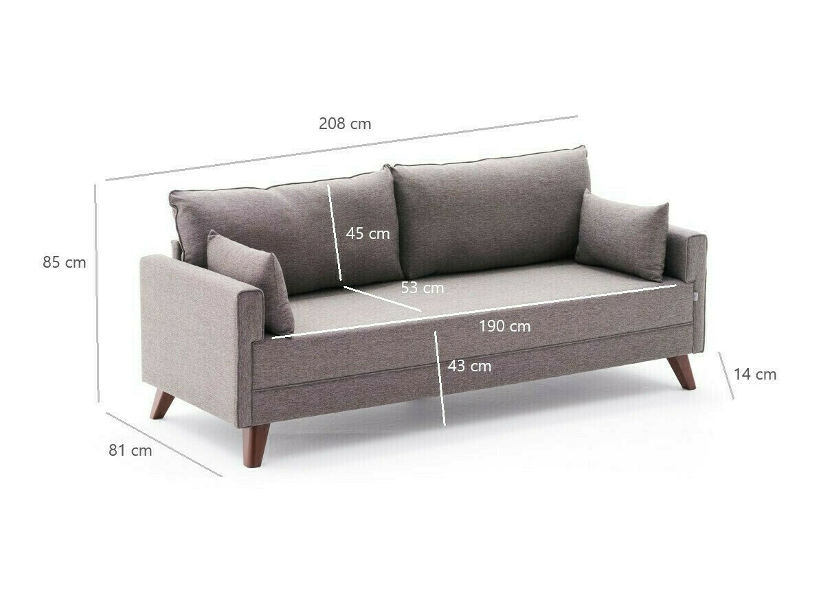 Canapea Bella Sofa Bed - Brown Maro 3640830