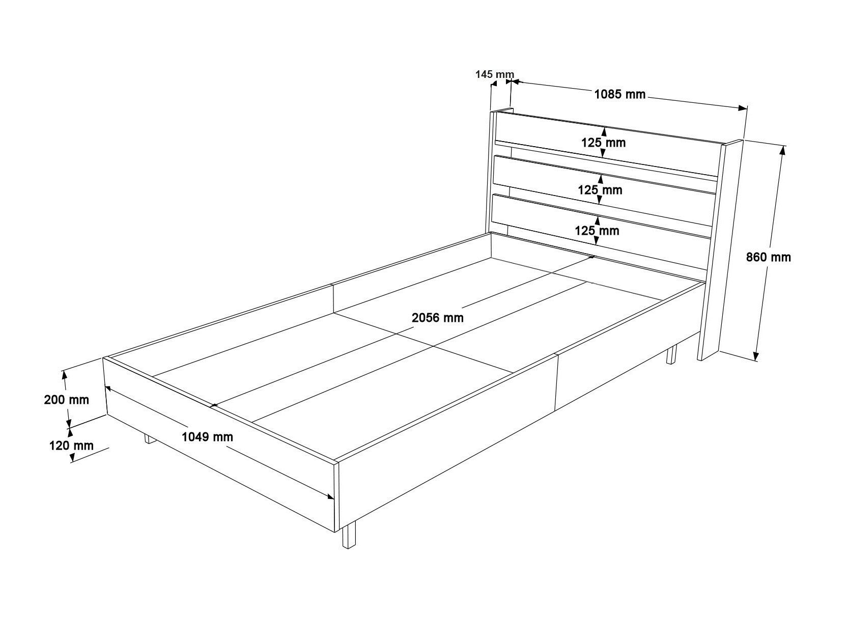 Pat Single Paturitead ON13 956LCS3487 (Locelso ON), Culoare: Nuc