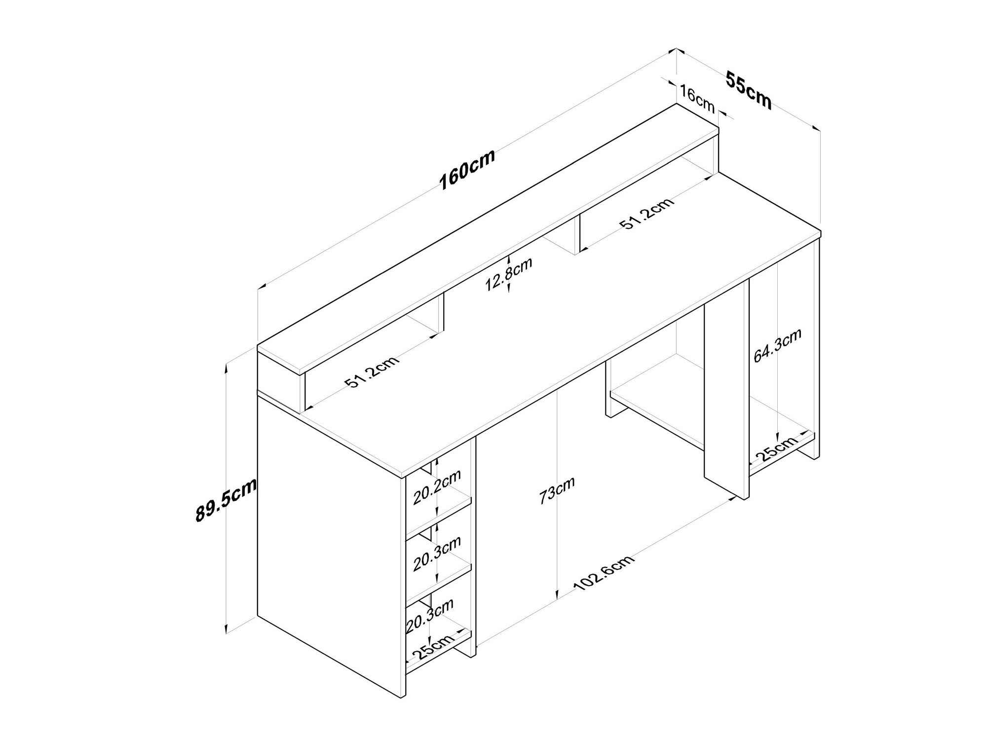 Birou Study Birou HA110/HA122 893RAN3333 (Collection Rani BA), Corp de iluminat cu led: Nu