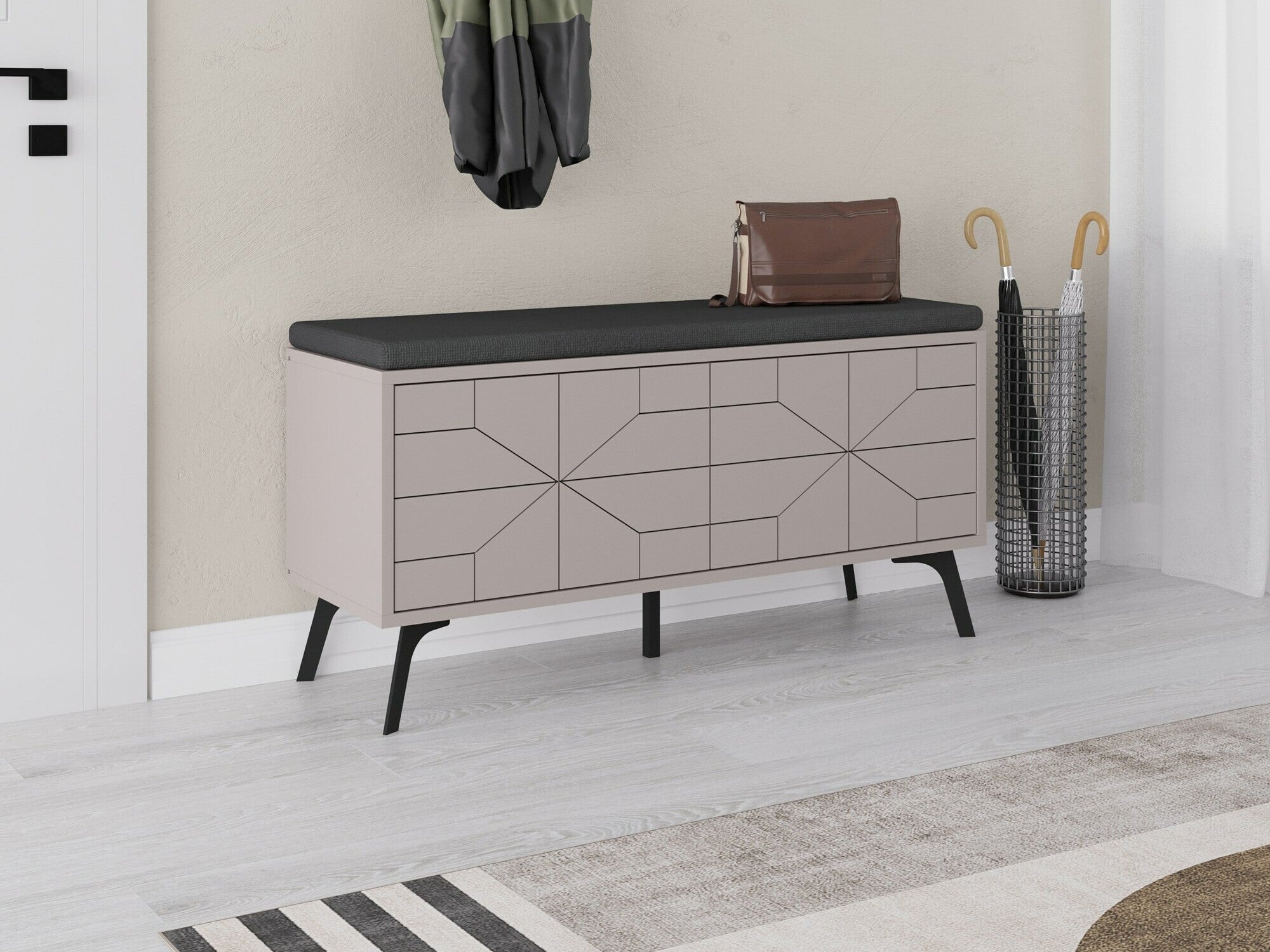 Comodă pentru pantofi Dune Bench - Light Mocha Taupe