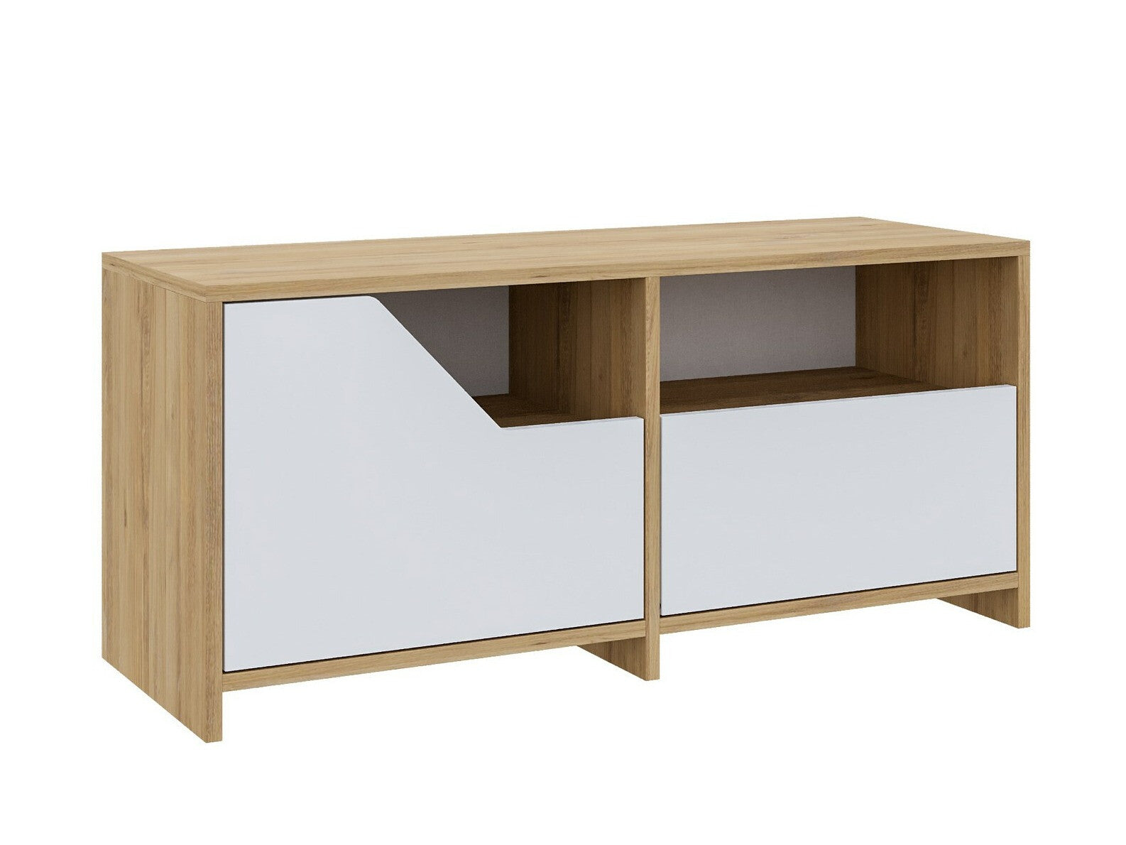 Comodă pentru pantofi Nexus Shoe Cabinet - Oak, White Alb + Stejar