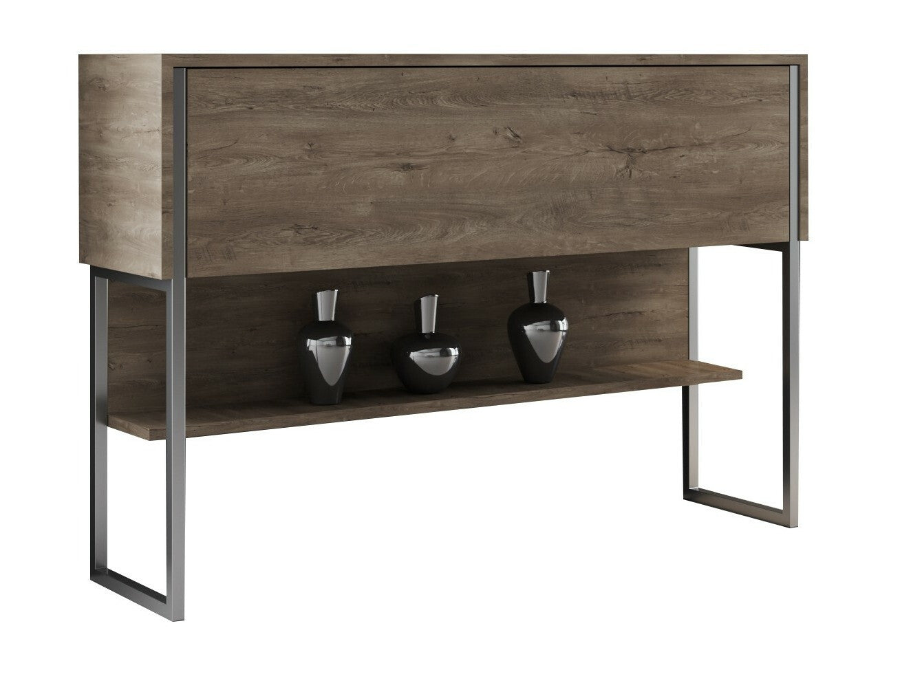 Consolă Dresser Luxe (Bexley) 618BLY1406, Culoare: Nuc, Culoarea picioarelor: Argint