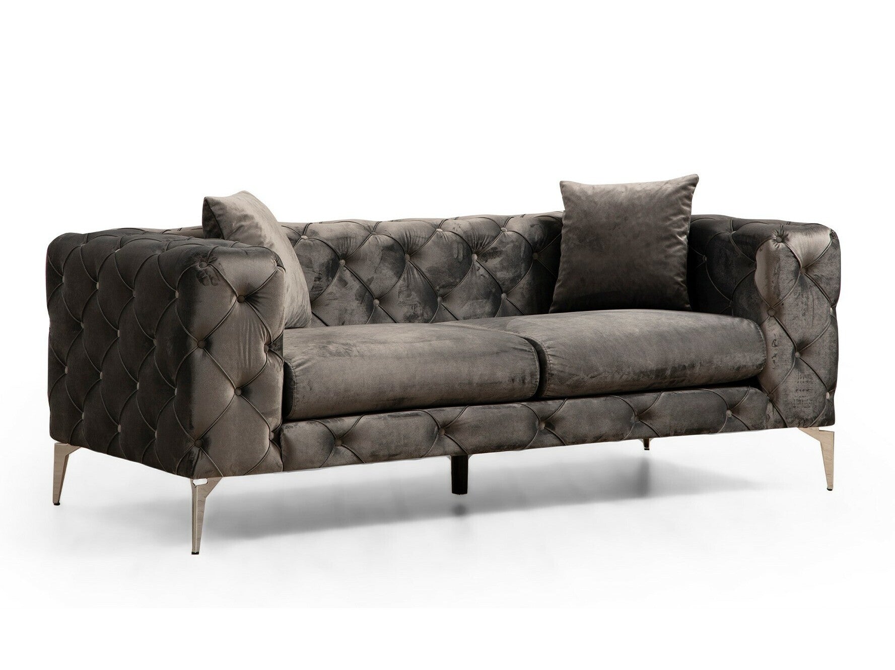 Canapea chesterfield Como 2 Seater - Anthracite Gri 3706268