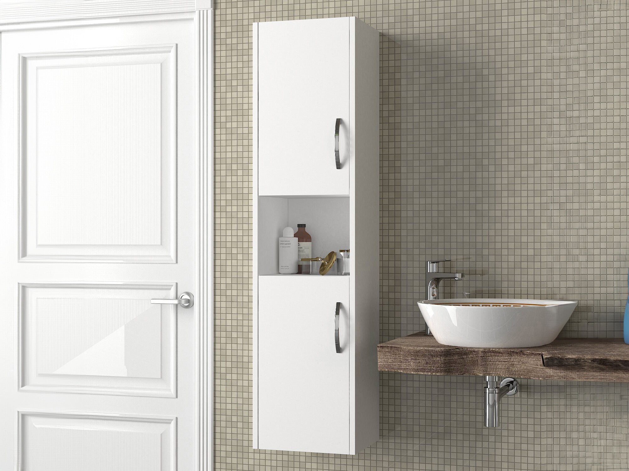 Cabinet de baie neancorat Bathroom Cabinet Asma - Alb Alb 756FRN3917 3779004