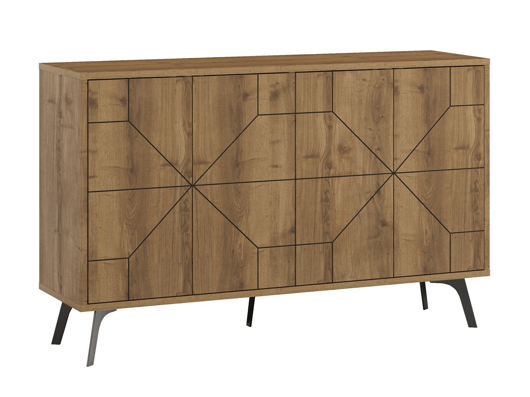 Cabinet Consolă Dune (Decortie), Culoare: Lemn închis la culoare, 776HMS2507