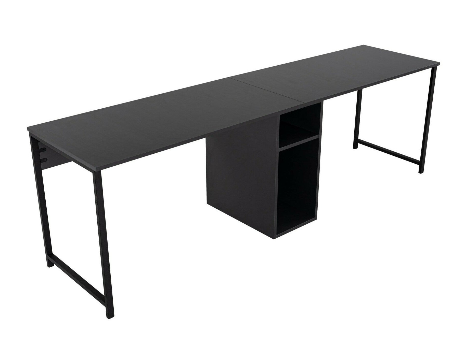 Birou Twin Study Desk - Anthracite Antracit + Negru